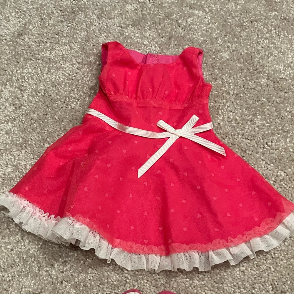 American Girl Pink Hearts Dress